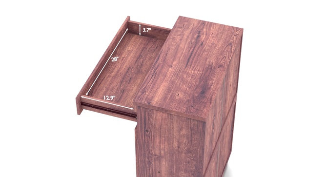 Melano 15 Pair Shoe Cabinet With Drawer(Walnut)